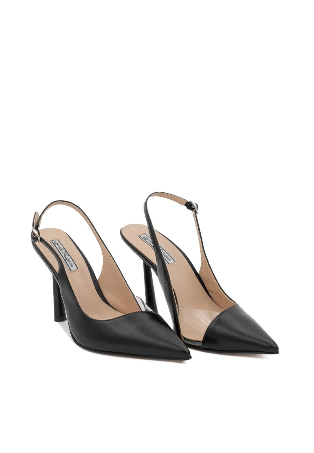 Décolleté Slingback "Ambra" – Eleganza Minimal con Dettaglio PVC